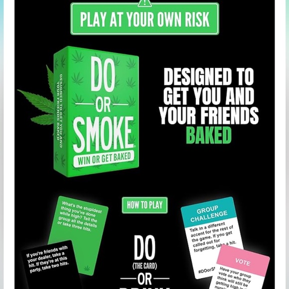 NIB Do or Smoke Party Game for Adults - 21+ - Picture 2 of 8